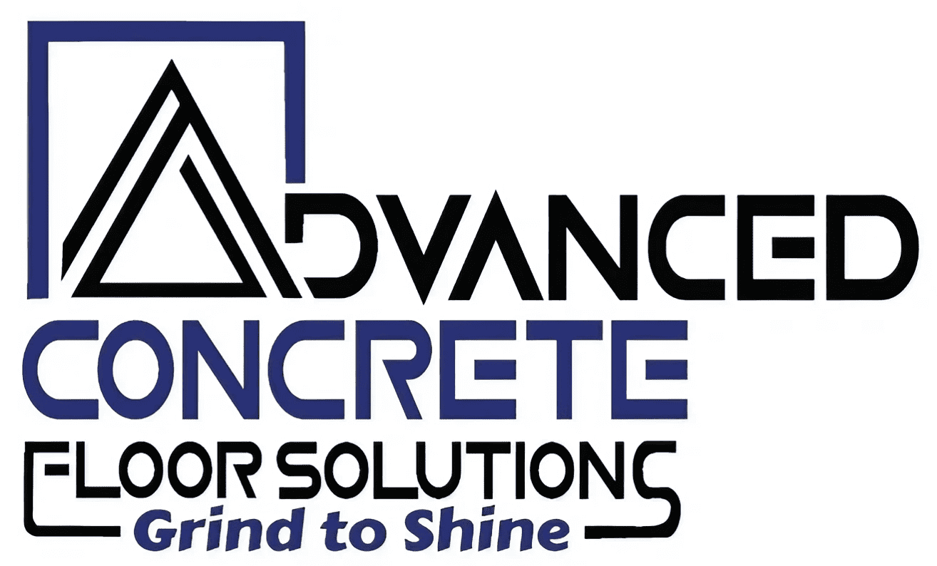 A logo of advanced concrete for solutions